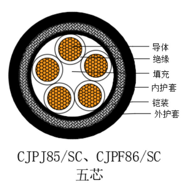 銅芯交聯聚乙烯絕緣低煙無鹵船用控制電纜-CKJPJ85/SC-150/250V、CKJPF86/SC-150/250V