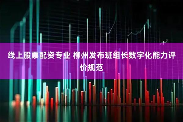 线上股票配资专业 柳州发布班组长数字化能力评价规范